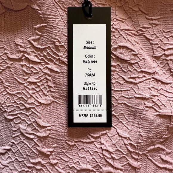 Romeo + Juliet Couture Long Sleeve Ruffle Top - Mist Rose - Picture 5 of 5